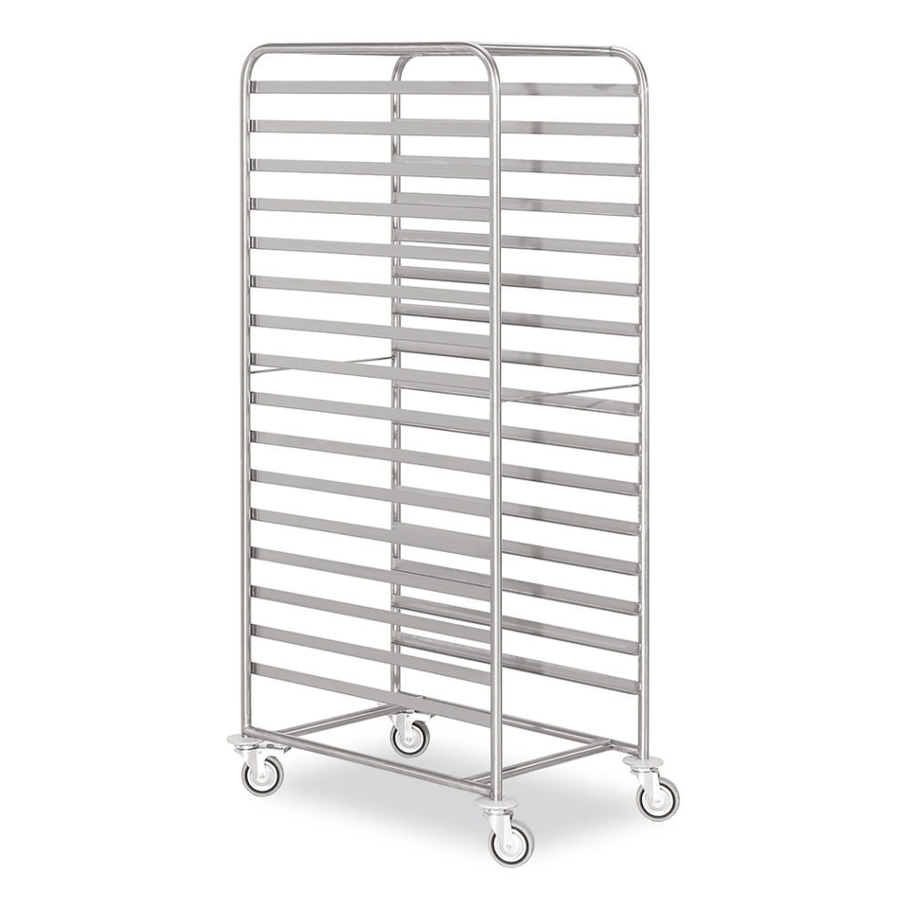 RVS plaat trolley hoog