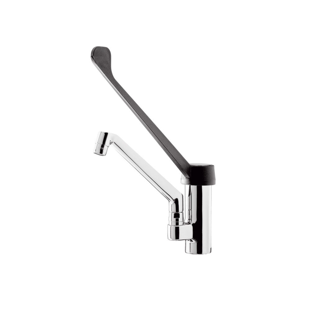 RVS kraan met elleboogbediening